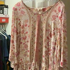 Floral Pink Blouse